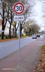 Auf der Greifswalder Chaussee gilt auf Höhe Ahornstraße Tempo 30